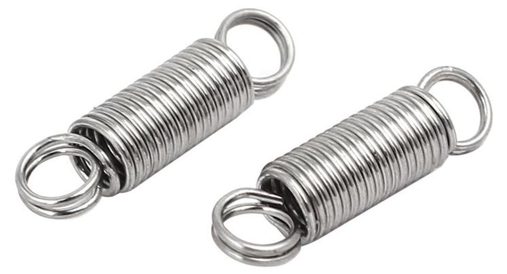 0,6mmx5mmx20mm 304 Edelstahl Zugfedern Silberfarben 5 Stš¹ck