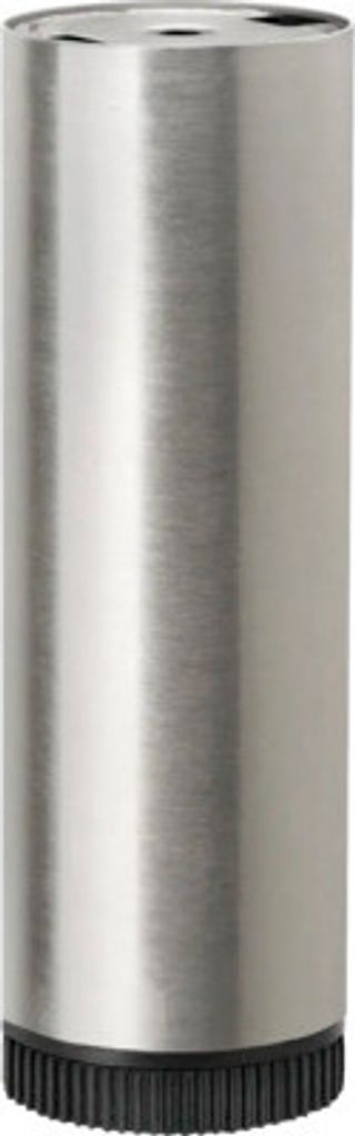 Tarrox Tischbein rund 19 cm Ø60 mm höhenverstellbar , Edelstahl Nachbildung