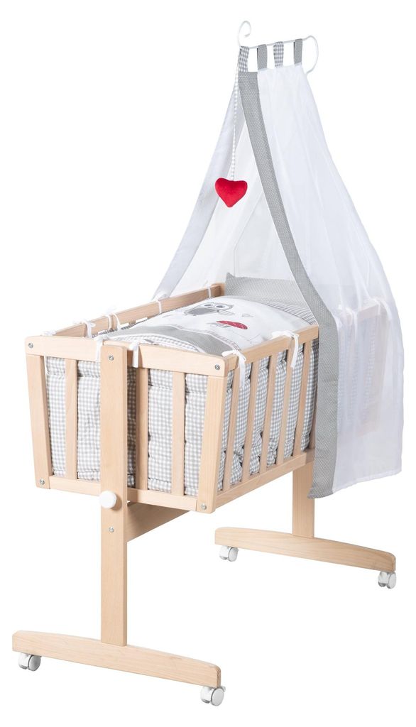 Lettino per neonati 40 x 90 cm Adam & Eule - 2 in 1 Immagine del prodotto 
