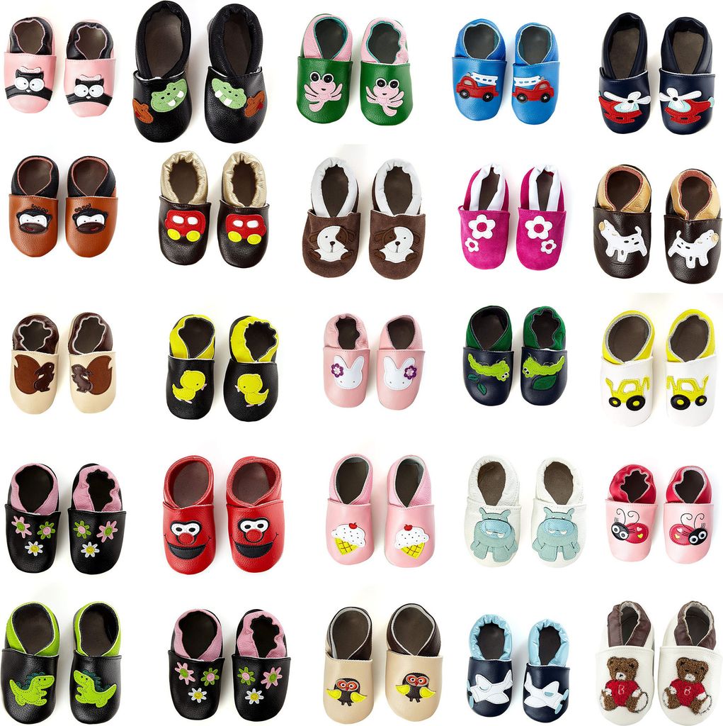 Premium Leder Lauflernschuhe Krabbelschuhe Babyschuhe, Produktbild 