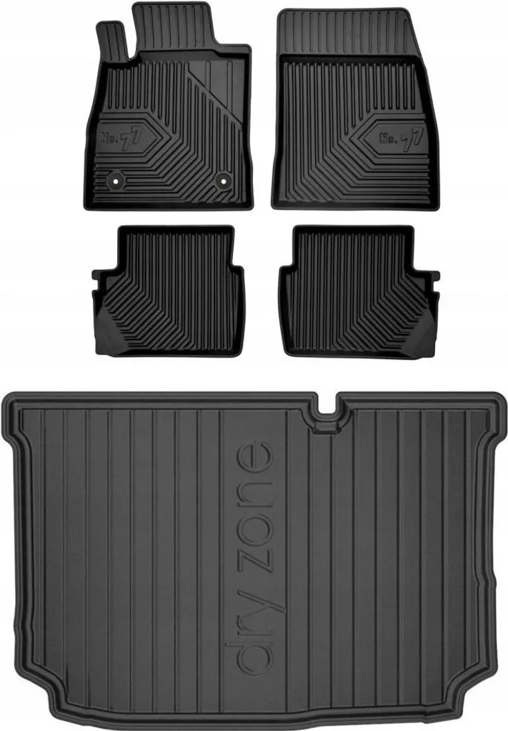SET 77 Tappetini e tappetini Ford Fiesta Mk8 Active Hatchback 2017-2023 g