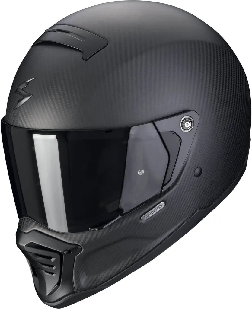 Casque Scorpion EXO-HX1 Carbon SE Noir Mat XXL : Confort et Vision Max