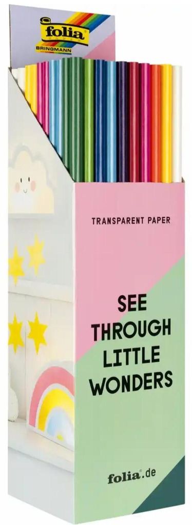 folia Transparentpapier Rolle 42g/m² 70x100cm 100 Rollen – Produktbild 