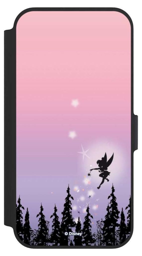 NIVOCASE Klapphülle für Apple iPhone 13 Pro Handyhülle aus Kunst Leder NIVOflip schwarz Disney Offizielles Lizenzprodukt Tinkerbell