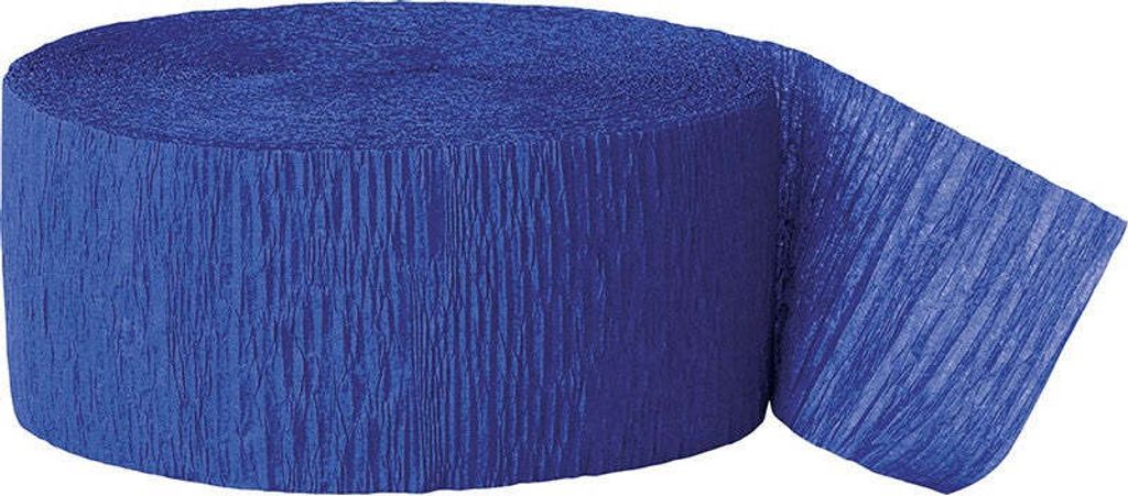 Krepppapier Luftschlange Fiesta Royalblau 24,6m Produktbild 