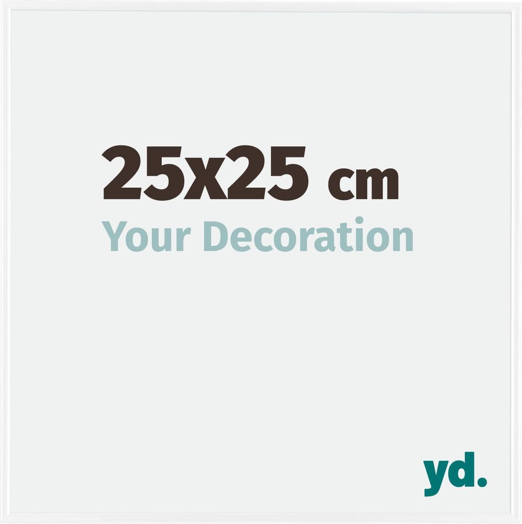 A graphic displaying product size and a slogan.