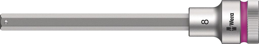 Wera - 8740 C HF Zyklop Bit-Nuss mit 1/2"-Antrieb mit Haltefunktion , 8.0 x 140 mm; 5003844001