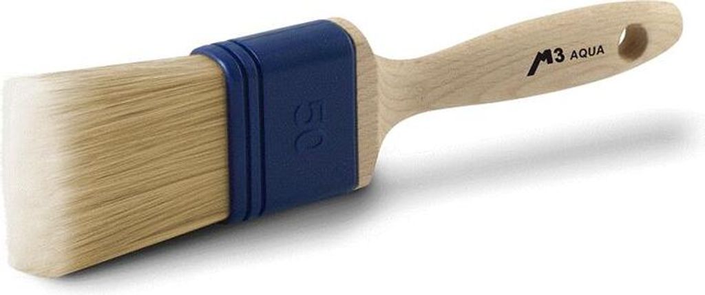 Flachpinsel Aqua helle Borsten für wasserbasierte Lacke 50 mm