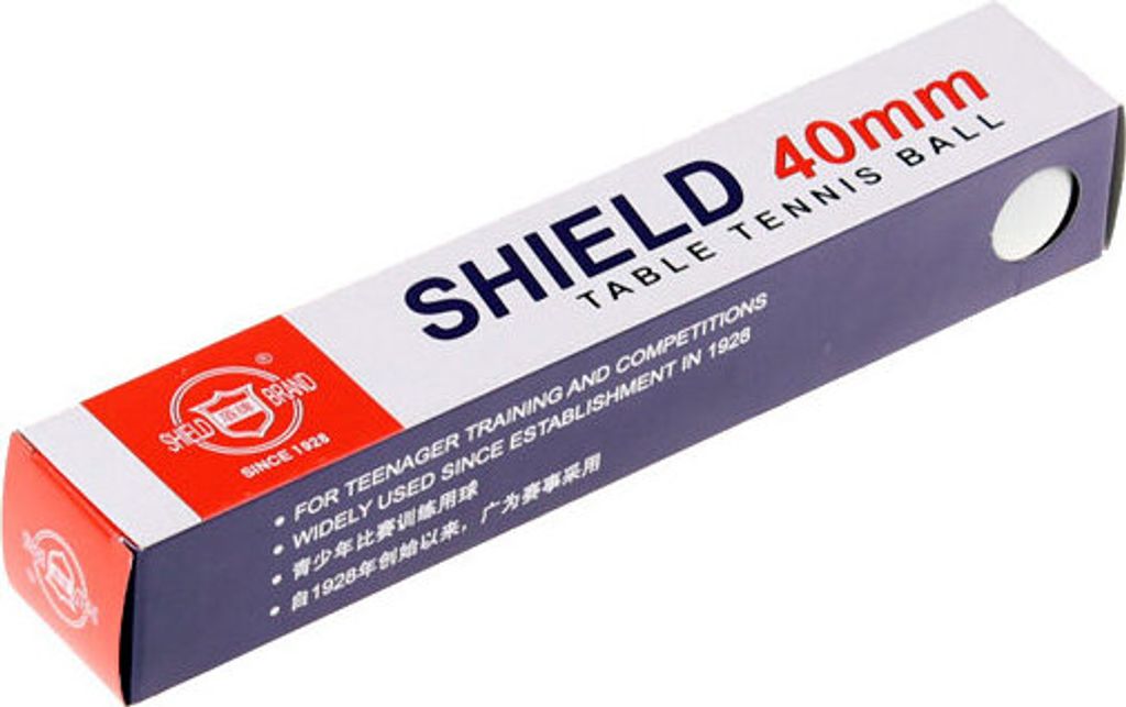 Shield Multipack 8er Pack Tischtennisbälle weiß 6 Stück
