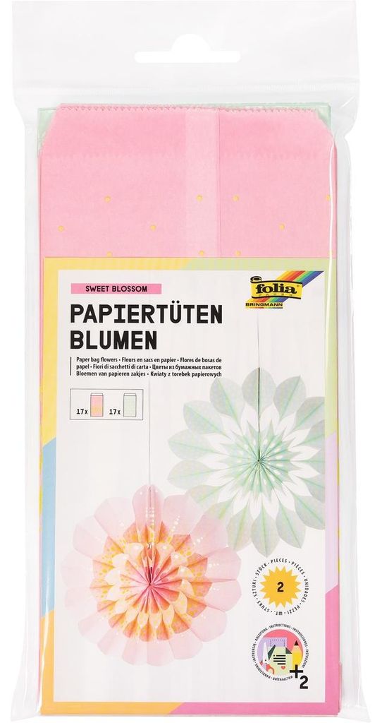Folia Papiertüten rosa/mint Produktbild 