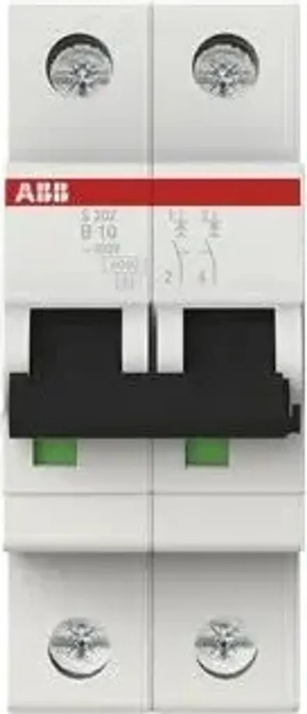 Disjoncteur de protection ABB S202-B10 pour circuits d'éclairage 10A