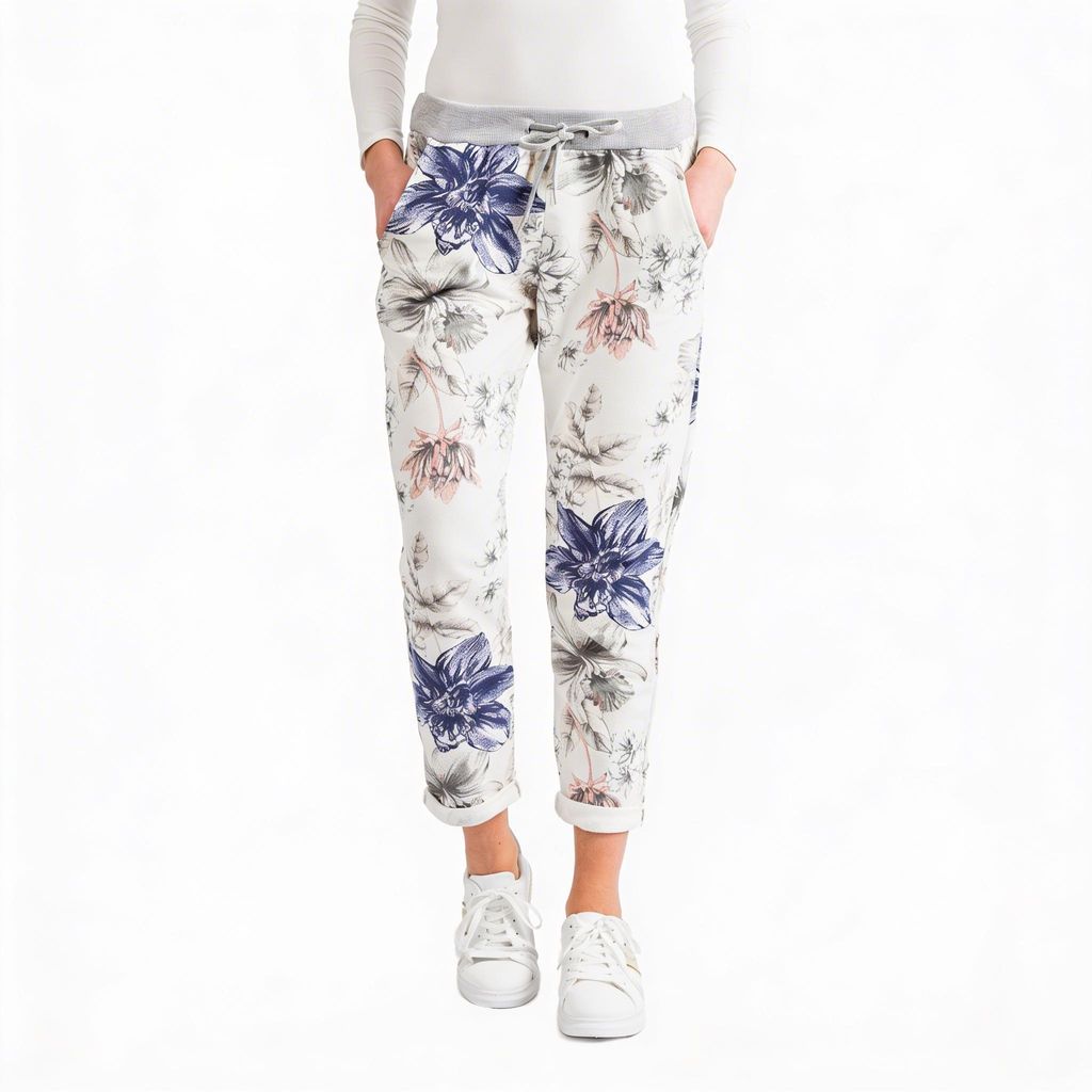 Damen Jogginghose Baumwolle Sporthose Stretch Freizeithose Produktbild 