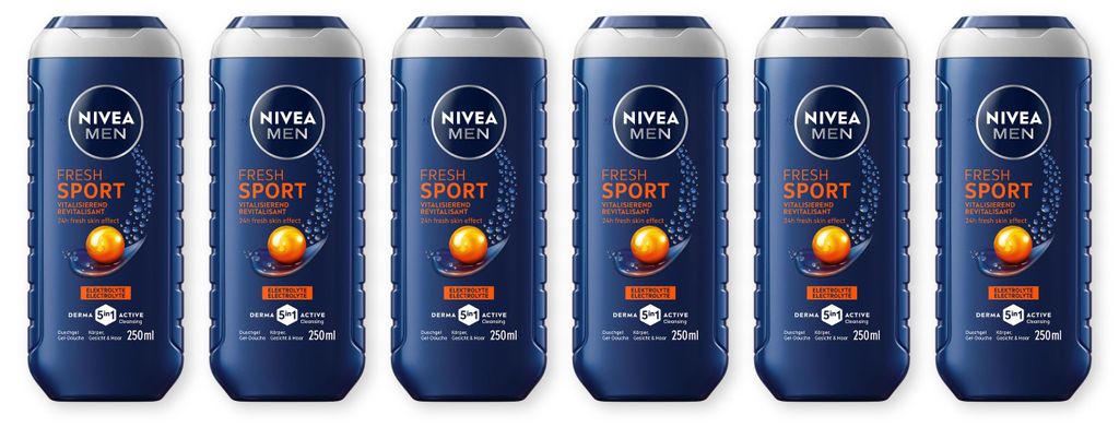 NIVEA MEN Pflegedusche Fresh Sport 6 x 250ml