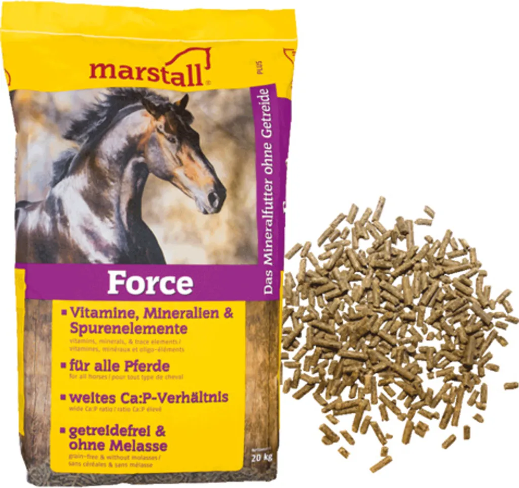 Marstall Force 20kg Aliment Minéral Premium riche en oligo-éléments