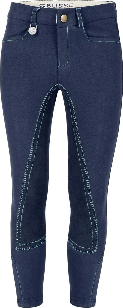 Pantalon d'équitation Busse Spirit-Star navy en taille enfant 122