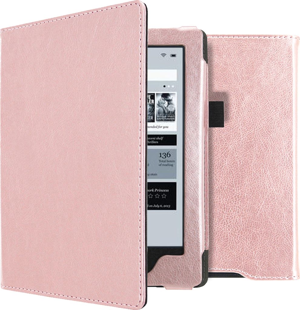 imoshion Vegan Leather Klapphülle Kobo Aura H2O - Rosé gold Produktbild 