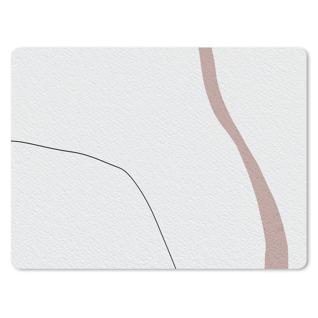 MuchoWow Mauspad Mousepad Linie - Pastell - Gestaltung 40x30 cm - Mousepads - Maus Mat - Pad - Mausunterlage - Anti Rutsch