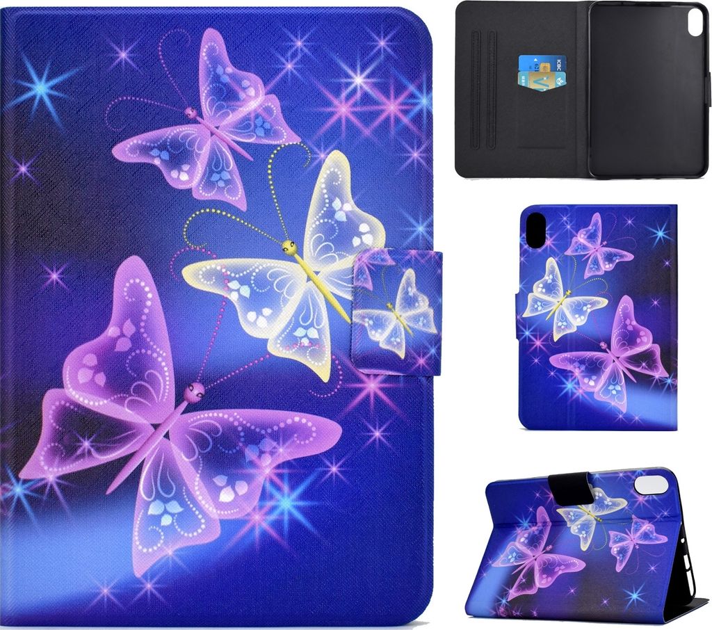 Für Apple iPad 11. Gen A16 2025 / 10.9 2022 Kunstleder Tablet Tasche Motiv 45 Hülle Etuis