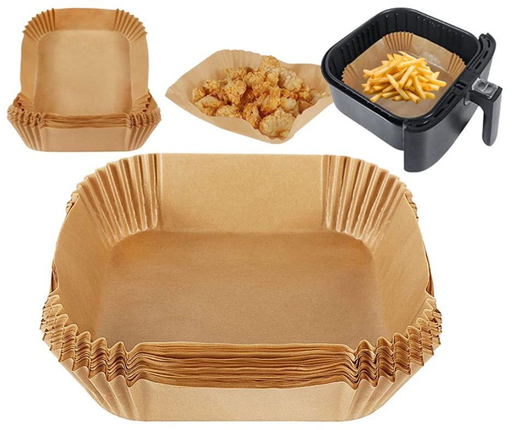 50x Air Fryer Backpapier 20x20 cm Heißluftfritteuse Einweg Produktbild 
