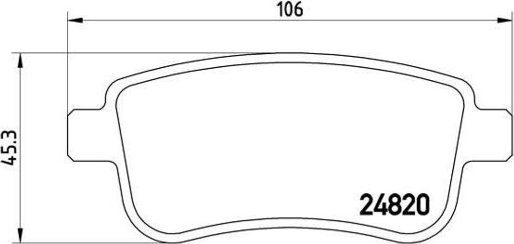 BREMBO P 68 041 Bremsbelagsatz, Scheibenbremse OE 440601416R kompatibel mit Scenic, Megane, Fluence, Clio, Captur