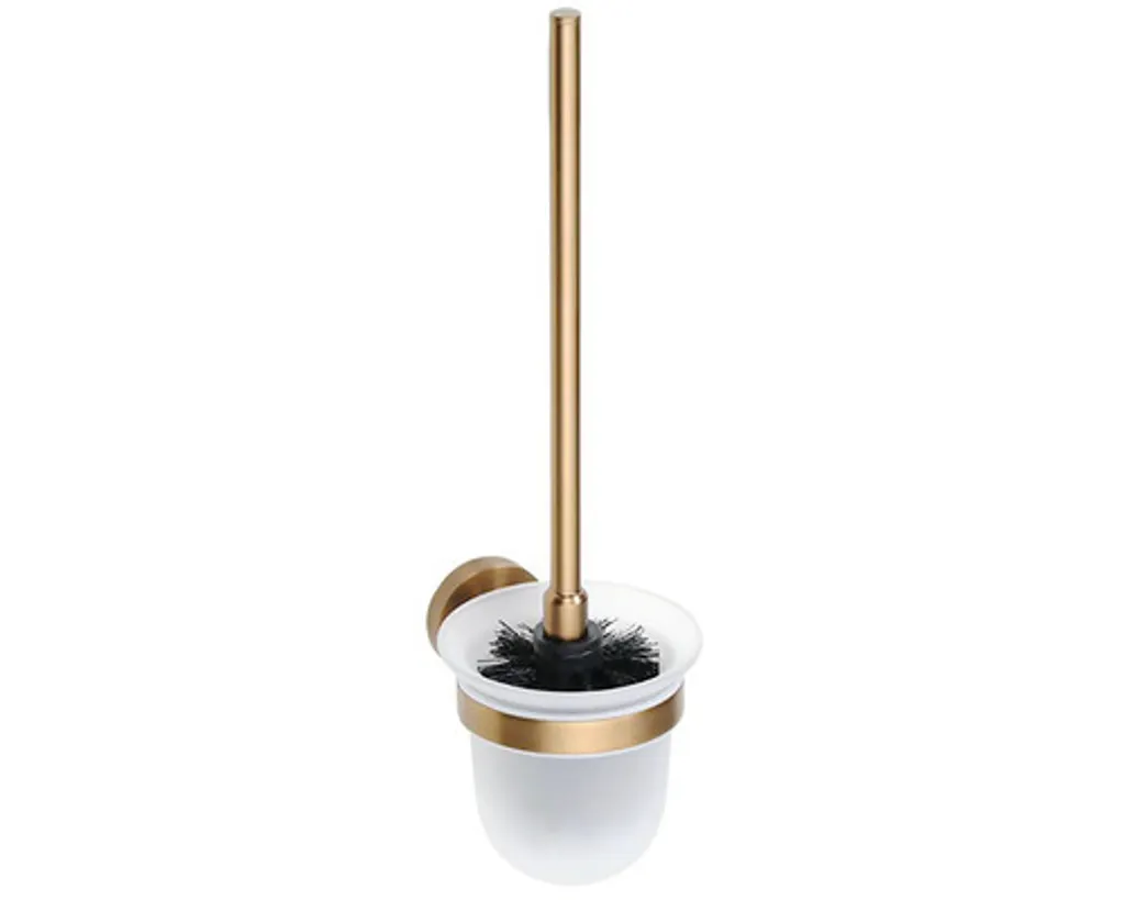 Brosse WC avec récipient en verre Bemeta AMBER finition chrome inox