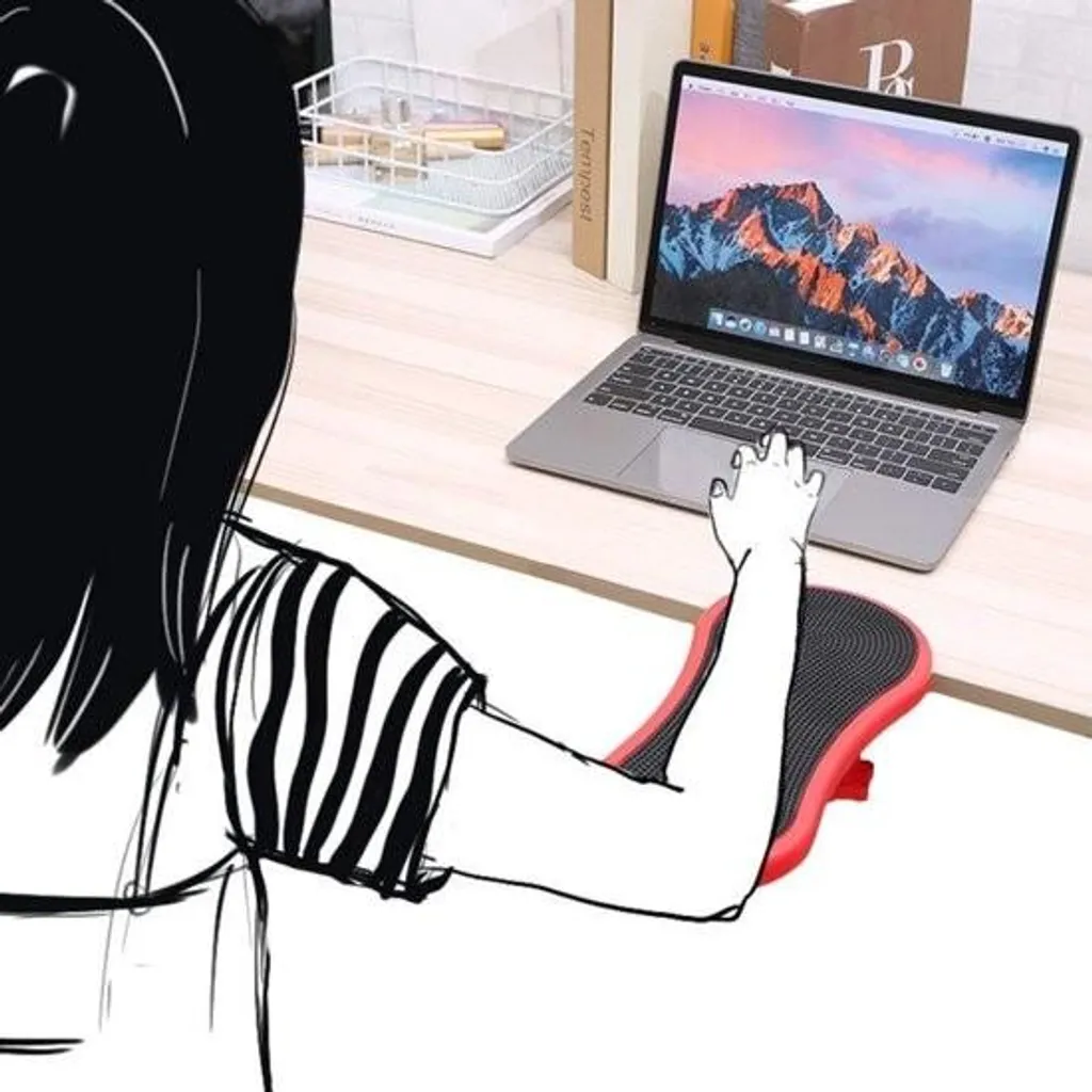 Accoudoir ergonomique réglable pour bureau avec mousse à mémoire de forme