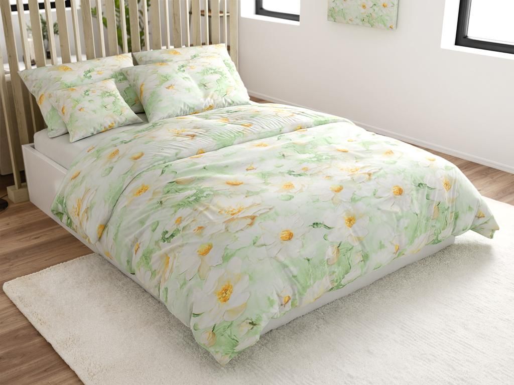 Pościel z mikrofibry SPRING MEADOW zielona Rozmiar Zdjęcie produktu 