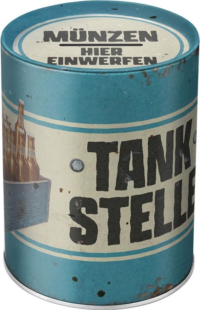 Nostalgic-Art - Spardose - Tankstelle Bier