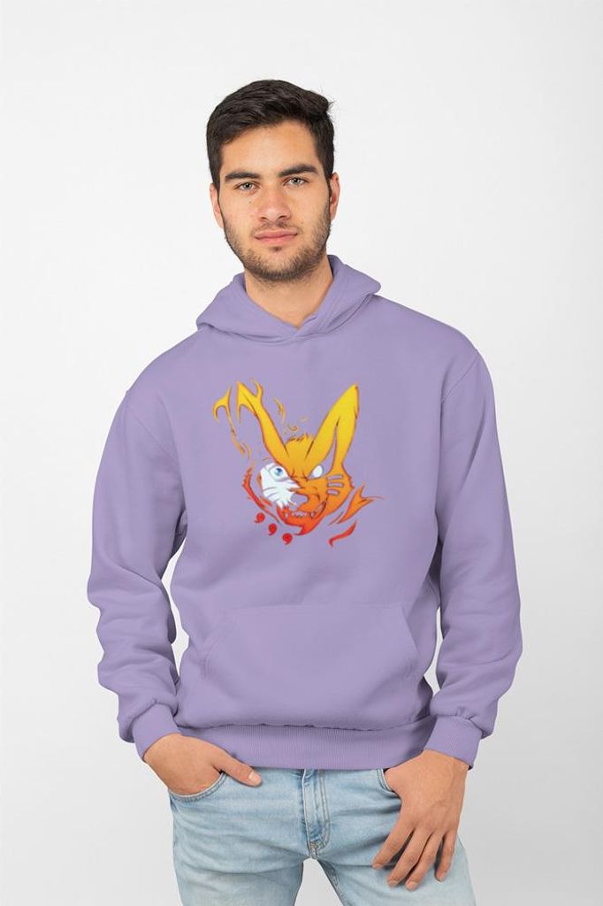 D&B Uni Hoodie AN00006 Naruto Lavendel-Größe L