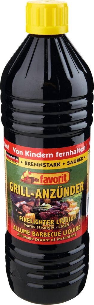 Favorit Grillanzünder flüssig 1000 ml; Anzünder brennstark, Immagine del prodotto 