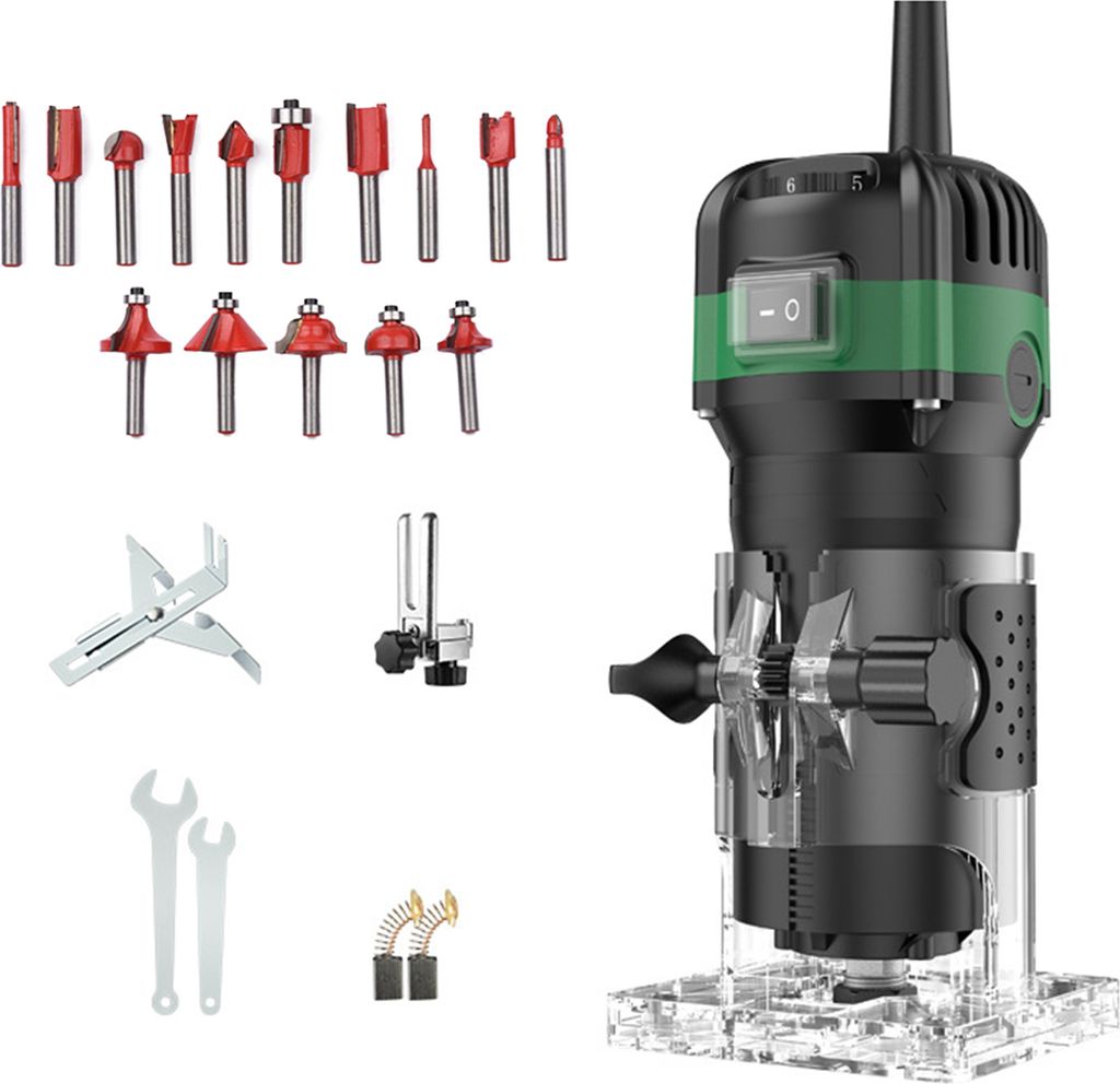 7-teiliges Fräser Set Für Oberfräse - 6mm Schaft Mit 3-12mm Durchmessern