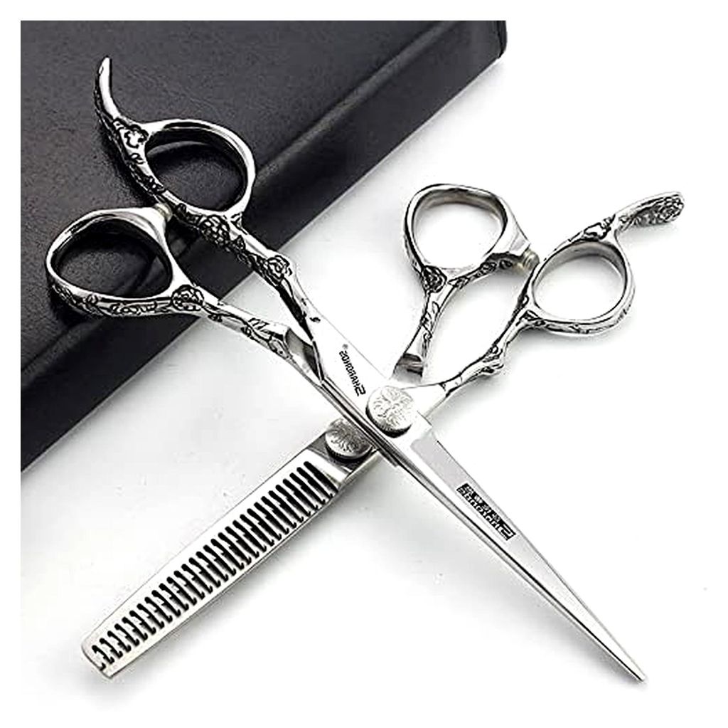 Professionelle Haarschneider in 6/7/8 Zoll, scharfe Edelstahl-Schneider, Friseurscheren (7 Zoll, 2 Stück)
