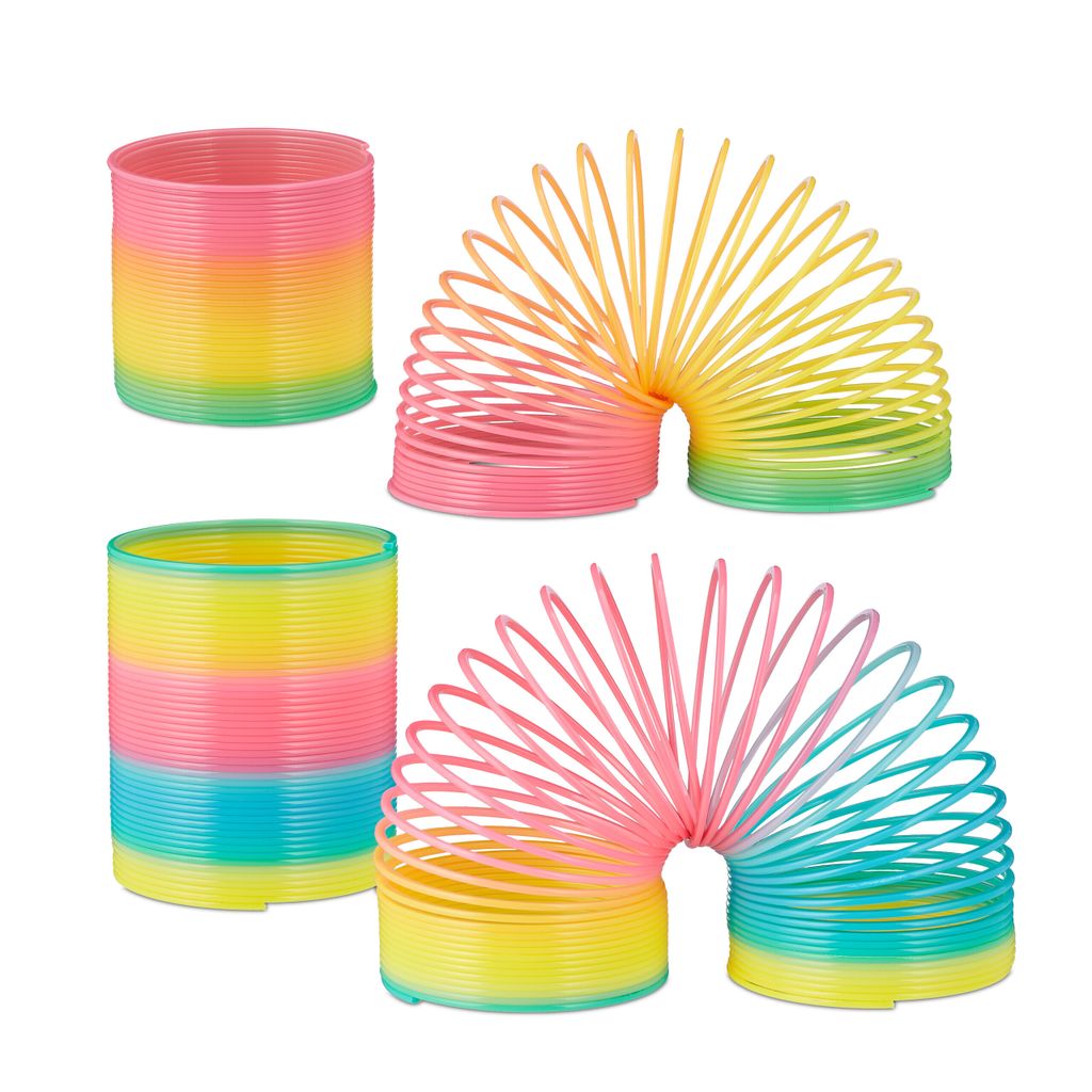 Paul Import Regenbogenspirale - 2er Set XXL Springspiralen Für Kinder
