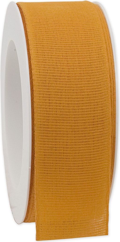 Baumwollband NATURE / B:40mm L:20Meter / orange natürlich abbaubar kompostierbar - 1,19 € pro Meter