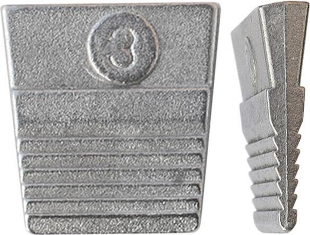 Ringkeile Keile Eisenaxtkeile Griffspaltkeil Rundgriffkeile Hammer Hammerkeile Ersatzkeile für Hämmer - Größe: 3 - Menge: 10