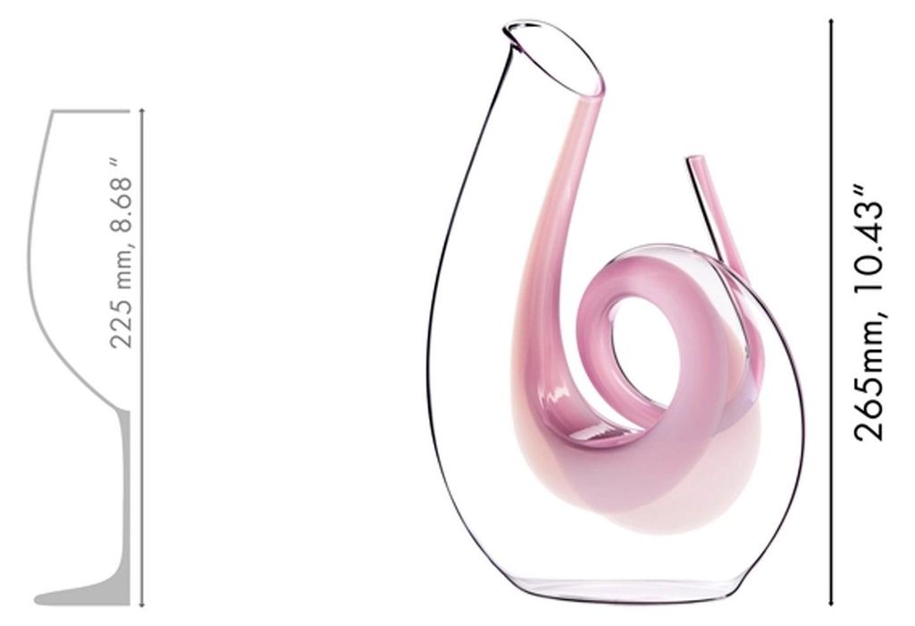 Riedel DEKANTER CURLY PINK 1 Stück 201100004