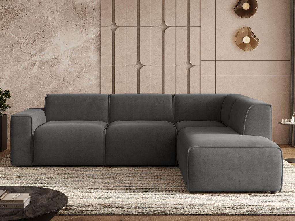 GrainGold Ecksofa L-Form Rechts Eluno - Ecksofa mit Produktbild 