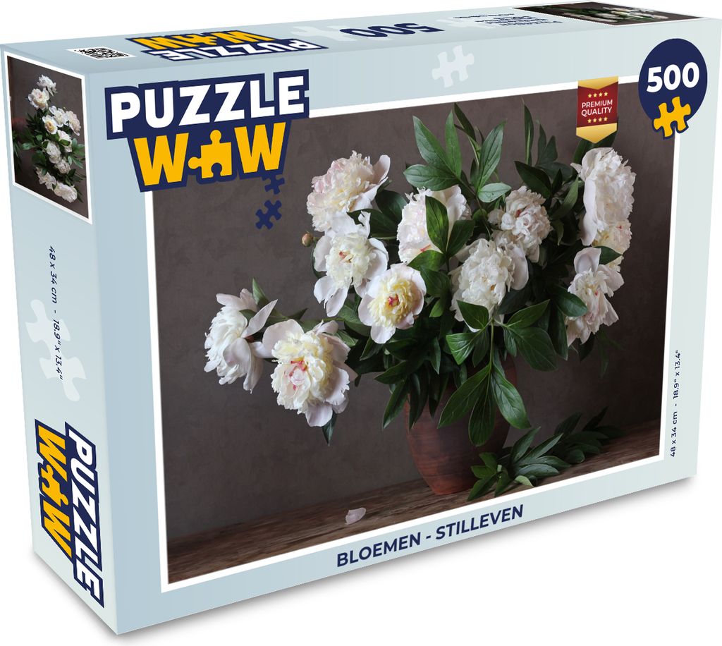 MuchoWow Puzzle 500 Teile Blumen - Stilleben - 500 Teile - Kinder - Selberbauen - Puzzlespiele