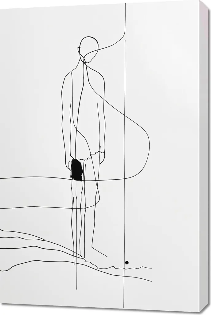 Image Randonnée Solitaire 60x90 cm pour Ambiance Zen et Bureau Calme