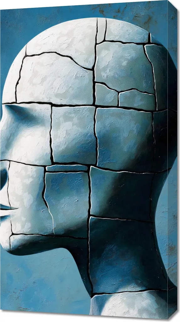 Quadro Moderno 50x90 cm Deframmentazione Disco - Arte Digitale Canvas