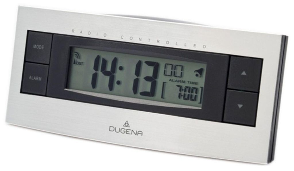 DUGENA 4460459 Funkwecker Wecker Digital Alarm schwarz Produktbild 