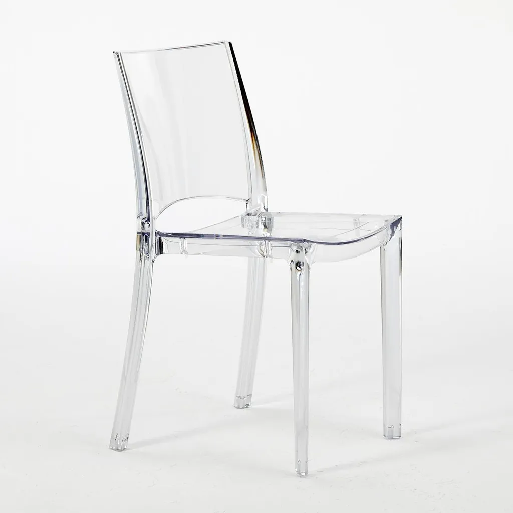 B-Side Grand Soleil Chaise Transparente Empilable pour Cuisine et Bar
