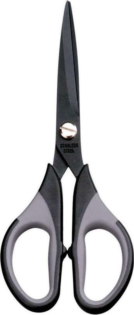 MAUL Schere Kunststoff Gummi Stahl Metall 15 cm schwarz