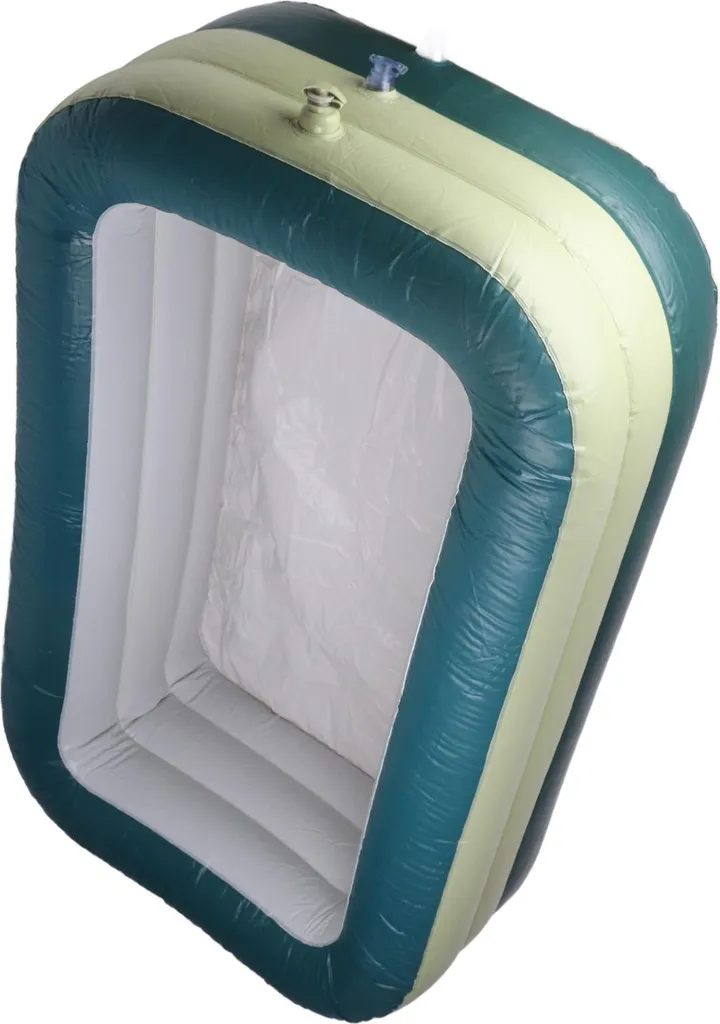 Piscina Bambini Rettangolare Motivo Simpatico - PVC Resistente Verde - 2