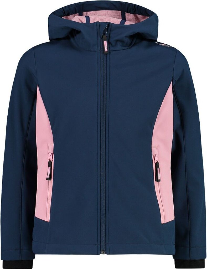 Cmp Kid G Jacket Fix Hood Blue-Fard 104
