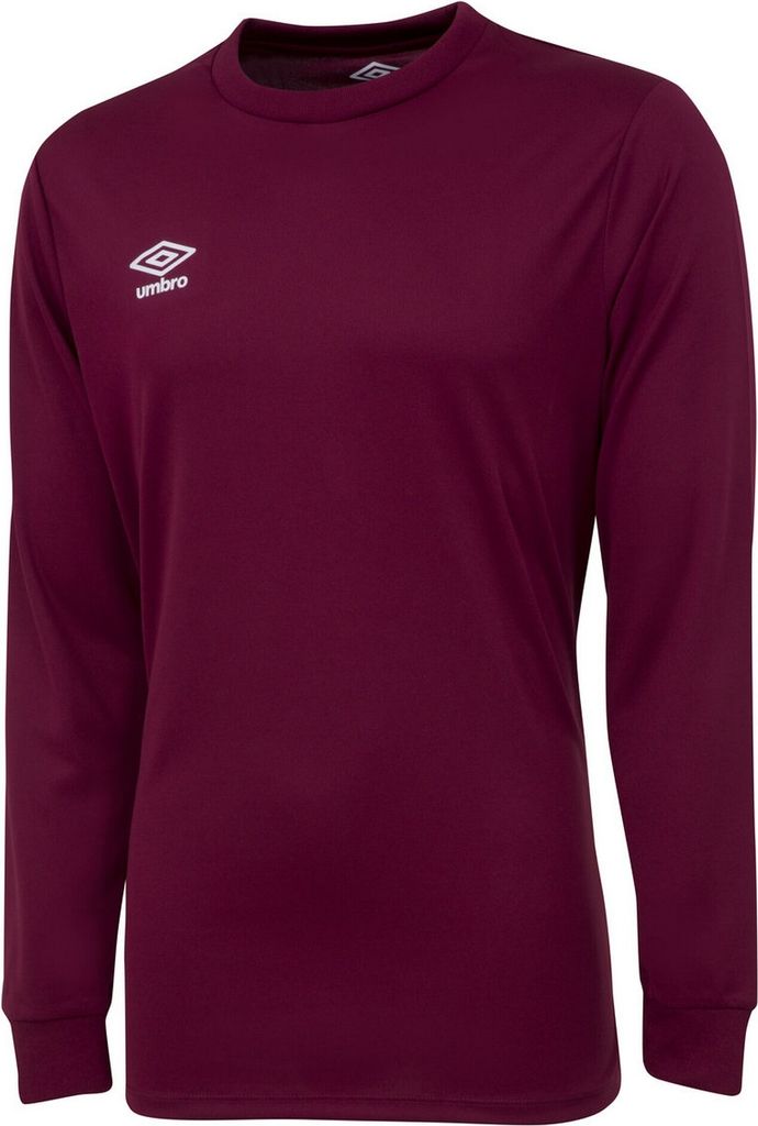 Umbro - "Club" Trikot für Kinder Langärmlig UO871 (128) (Weinrot)