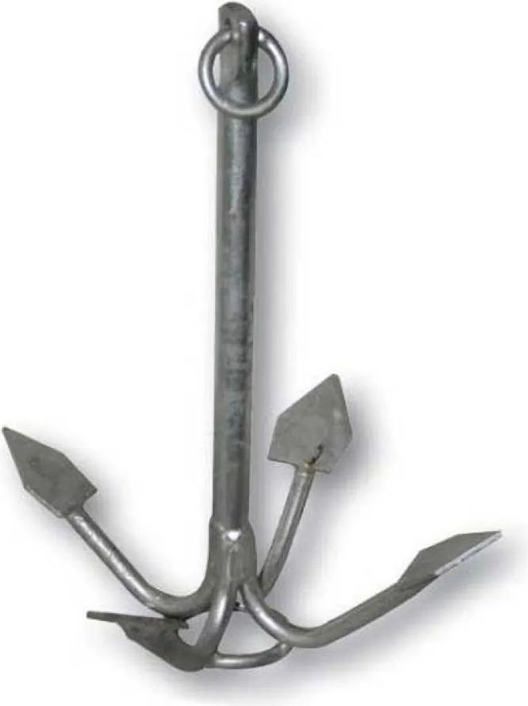 Lalizas Feuerverzinkter Grapnelanker 10 Silber 10 kg Silber 10 kg