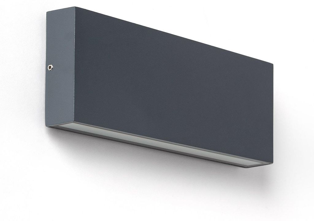 LED-Wandleuchte Aussen 20W Aluminium Doppelseitige Beleuchtung CCT Wählbar Brooky L Anthrazit