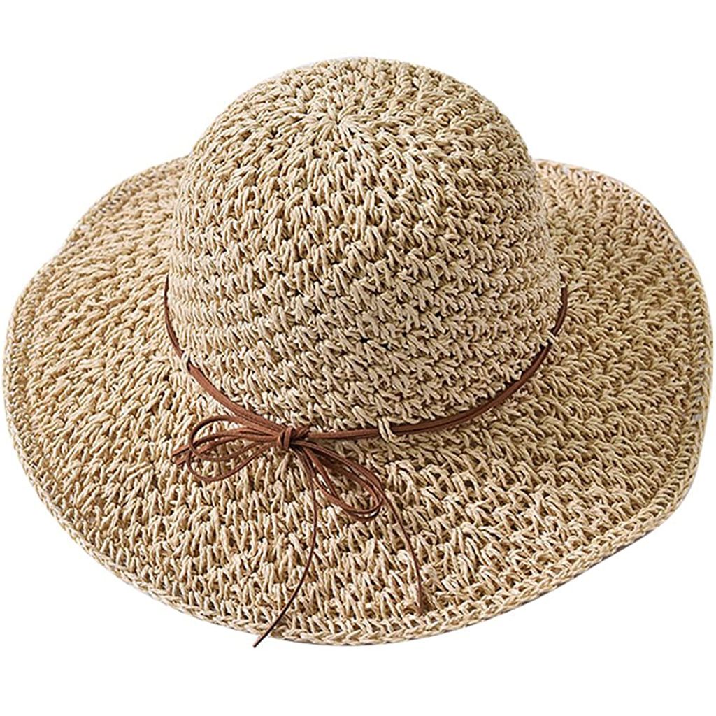 Damen-Strohhut, atmungsaktiver Sommersonnenhut, Produktbild 