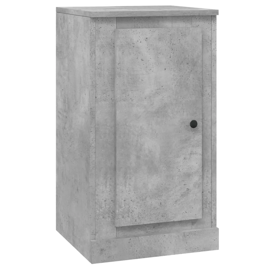 Petit buffet de rangement gris béton meuble d'appoint polyvalent vidaXL